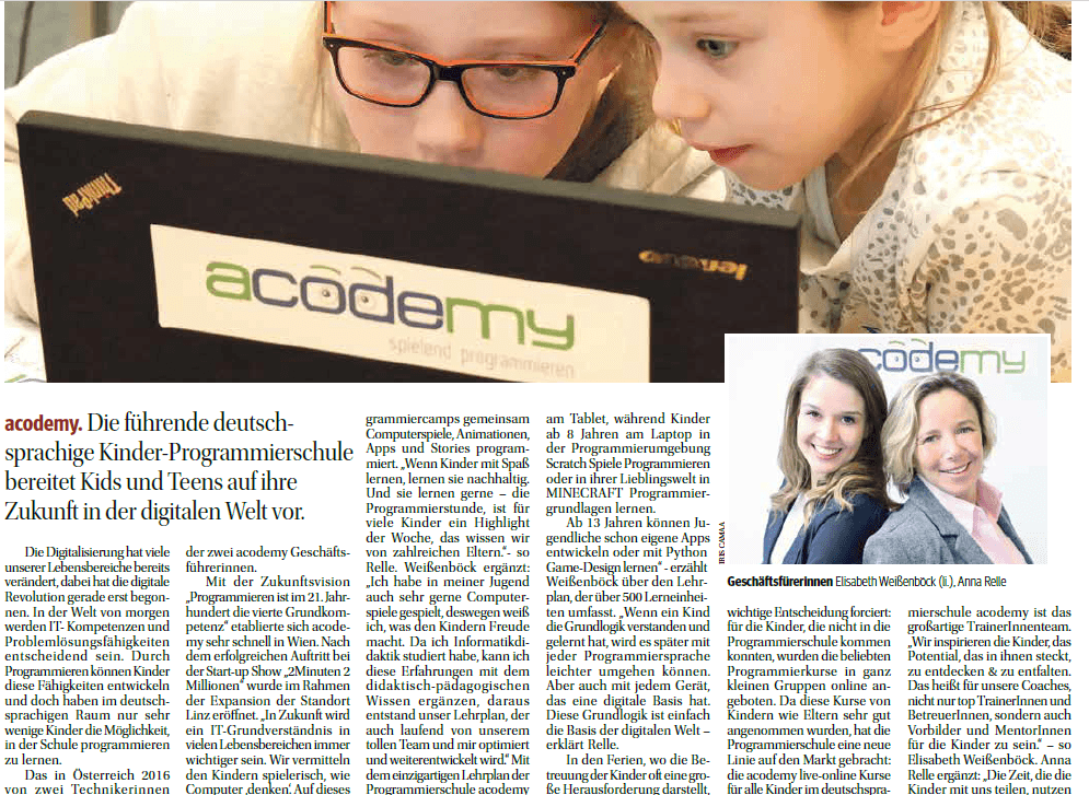 Bild-zu-kurrier-artikel (1) kurrier artikel über acodemy
