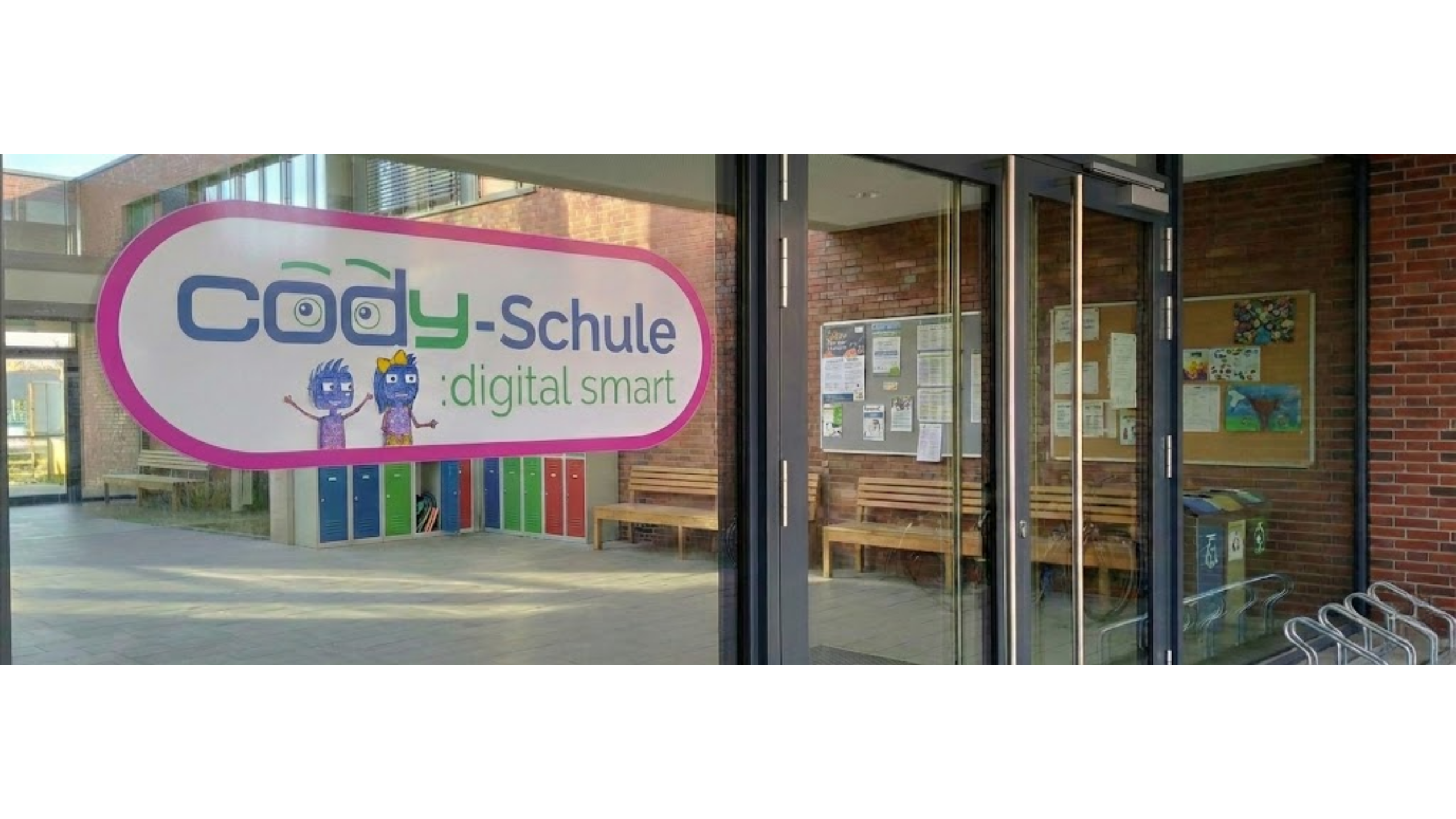Eingangsbereich Schule cody-Gütesiegel